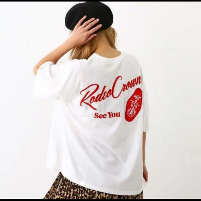 RODEO CROWNS WIDE BOWL(ロデオクラウンズワイドボウル)のロデオクラウンズ ワイドボウル Tシャツ レディースのトップス(Tシャツ(半袖/袖なし))の商品写真