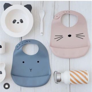 プチバトー(PETIT BATEAU)の新品未使用 liewood リーウッド シリコンビブ(お食事エプロン)