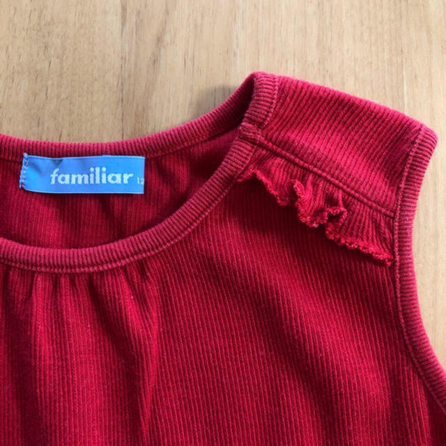 familiar(ファミリア)のfamiliar ノースリーブ 120 など2点 キッズ/ベビー/マタニティのキッズ服女の子用(90cm~)(Tシャツ/カットソー)の商品写真