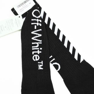 オフホワイト(OFF-WHITE)のBOX無しOFF-WHITE オフホワイト DIAG MID ブラックソックス (ソックス)