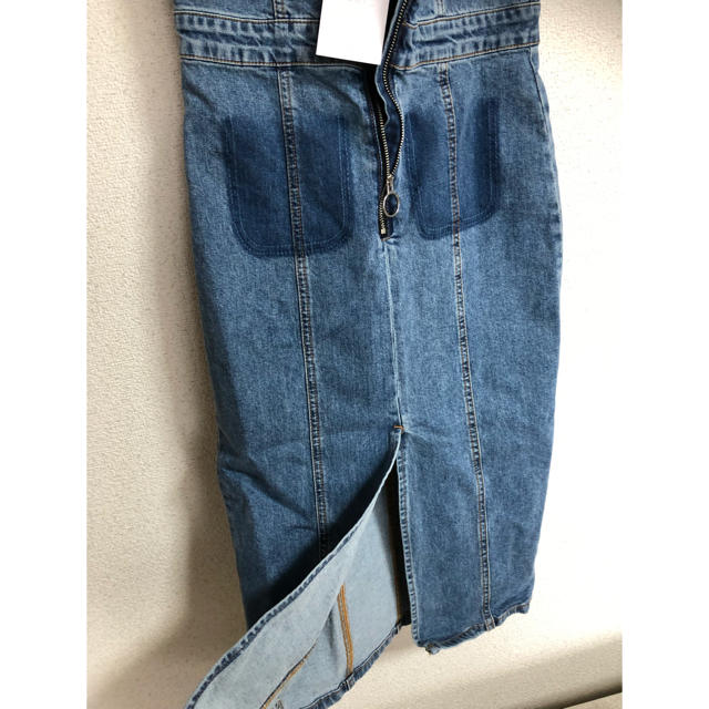 ZARA(ザラ)のZARA trf デニムスカート オールインワン レディースのスカート(ひざ丈スカート)の商品写真