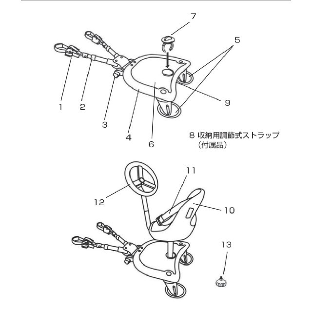 AIRBUGGY(エアバギー)のエアバギー　ツーウェイボード　2wayボード キッズ/ベビー/マタニティの外出/移動用品(ベビーカー/バギー)の商品写真