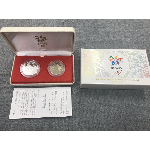 長野オリンピック冬季競技大会記念プルーフ貨幣セット　一箱