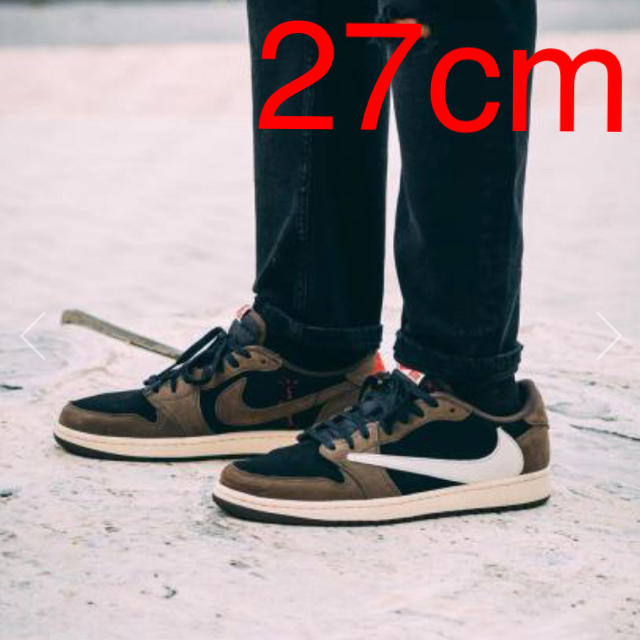 受注生産品】 NIKE - low エアジョーダン1 トラビススコット