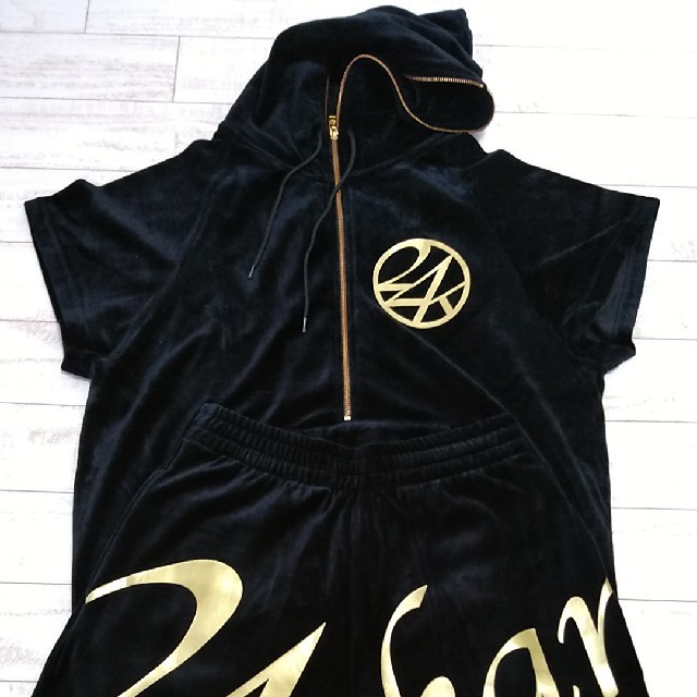 24karats ベロア Black M