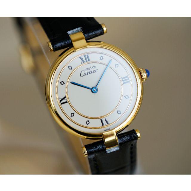 注目ショップ Cartier 美品 カルティエ マスト ヴァンドーム ダイヤインデックス LM Cartier 腕時計(アナログ) 