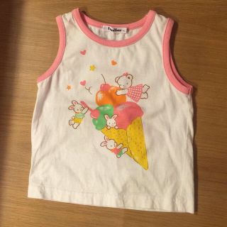 ファミリア(familiar)のファミリア タンクトップ ピンク 90(Tシャツ/カットソー)