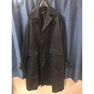 syu homme femm duster coat black(ステンカラーコート)