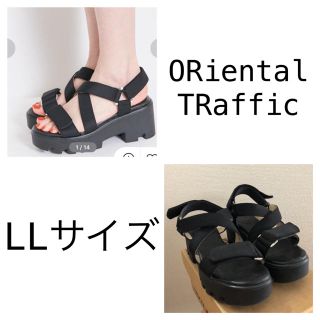 オリエンタルトラフィック(ORiental TRaffic)のORiental TRaffic スポーツサンダル 黒 (LL)(サンダル)