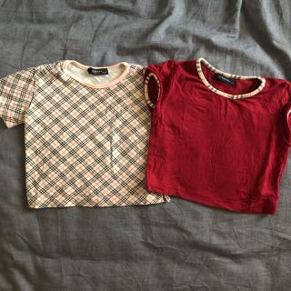 バーバリー(BURBERRY)の【値下げ】バーバリー★ベビー2点セット(Ｔシャツ)