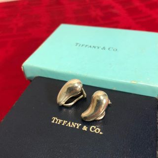 SV925 銀無垢 TIFFANY ティファニー ビーンズ イヤリングcmトップ16cm