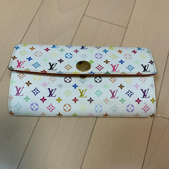 LOUIS VUITTON(ルイヴィトン)のルイヴィトンマルチカラーファスナー長財布 レディースのファッション小物(財布)の商品写真