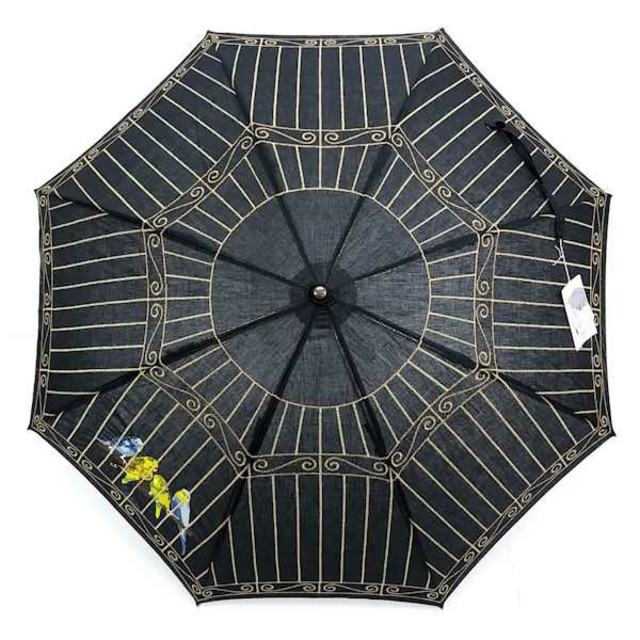 LULU GUINNESS - 専用ページ ルルギネス インコ柄 晴雨兼用傘 黒 LULU GUINNESS - 専用ページ ルルギネス インコ柄 晴雨兼用傘 黒