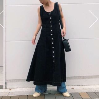 マウジー(moussy)の新作完売♡MOUSSY BUTTON UP DENIM ドレス♡デニムワンピース(ロングワンピース/マキシワンピース)