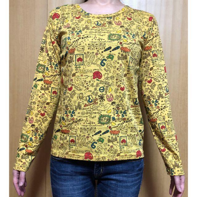 rough(ラフ)のRough ロングTシャツ 黄色 レディースのトップス(Tシャツ(長袖/七分))の商品写真