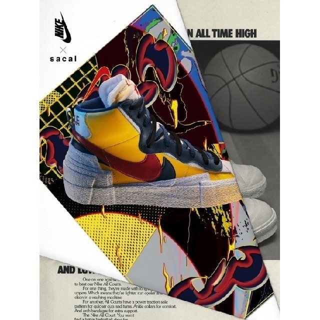 sacai(サカイ)のsacai × NIKE BLAZER MID メンズの靴/シューズ(スニーカー)の商品写真