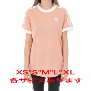 アディダス(adidas)のアディダス オリジナルス 3ストライプ 半袖 Tシャツ ピンク(Tシャツ(半袖/袖なし))