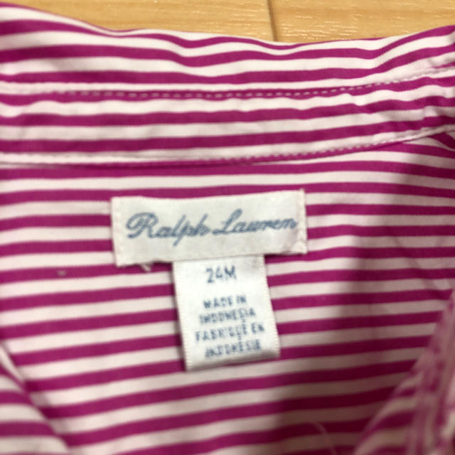 Ralph Lauren(ラルフローレン)のRalph Lauren シャツワンピース キッズ/ベビー/マタニティのキッズ服女の子用(90cm~)(ワンピース)の商品写真