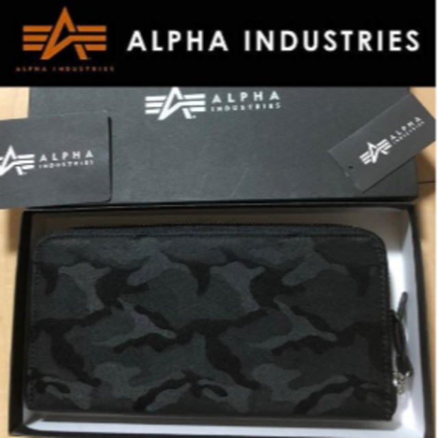 ALPHA INDUSTRIES(アルファインダストリーズ)のアルファ インダストリーズウォレット　 長財布 ラウンドファスナー メンズのファッション小物(長財布)の商品写真