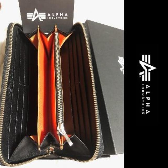 ALPHA INDUSTRIES(アルファインダストリーズ)のアルファ インダストリーズウォレット　 長財布 ラウンドファスナー メンズのファッション小物(長財布)の商品写真