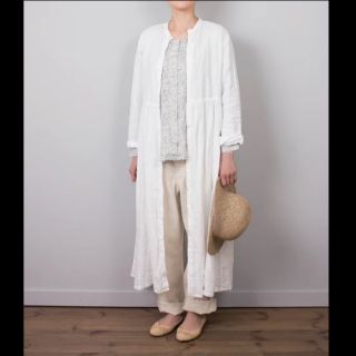 ネストローブ(nest Robe)の【美品】ネストローブ★バンドカラーマキシワンピース(ロングワンピース/マキシワンピース)