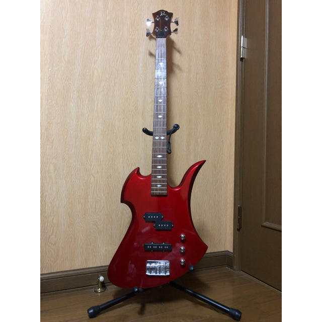 B.C rich ベース 赤ラメ モッキンバード