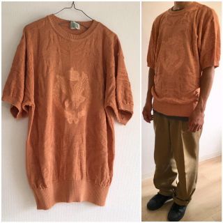 90sビンテージ  古着 ニット 日本製 半袖ニット ユニセックス(Tシャツ/カットソー(半袖/袖なし))