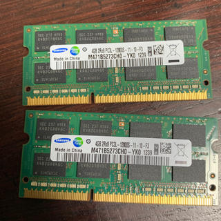 サムスン(SAMSUNG)の4GB 2Rx8 PC3L-12800 二枚セット(PCパーツ)