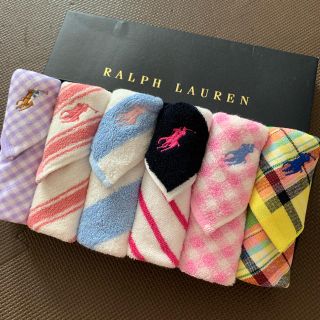 ラルフローレン(Ralph Lauren)の組み合わせ変更NG☆ラルフローレン  ガーゼタオルハンカチ (ハンカチ)