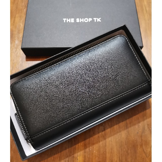 TAKEO KIKUCHI(タケオキクチ)のTHE SHOP TK　新品　メンズ　フェイクレザーウォレット(ブラック) メンズのファッション小物(長財布)の商品写真