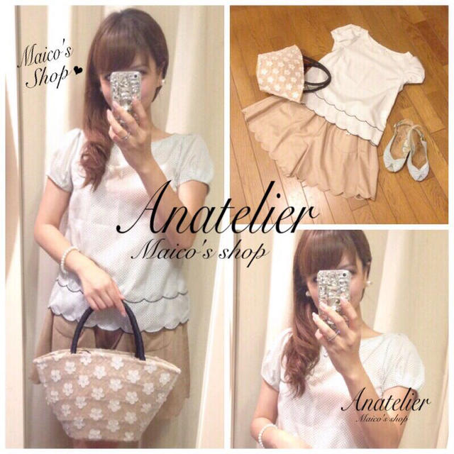 新品anatelier♡パールブラウス