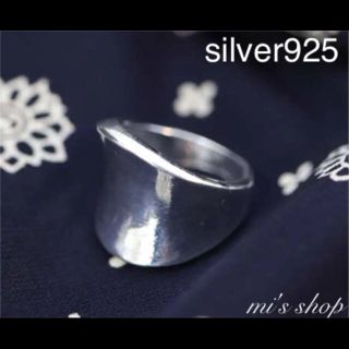 silver925 ワイドリング シルバー925 シンプルリング おおぶりリング(リング(指輪))