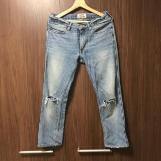 アクネ(ACNE)の（売り切り価格）ACNE straight damage denim(デニム/ジーンズ)