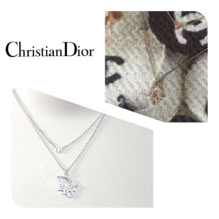 Christian Dior - Dior 2連 ロゴネックレスの通販 by shop ̈⃝ ⃝ ⃝