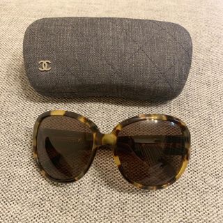 シャネル(CHANEL)の〈再値下中〉CHANEL ココマーク べっ甲×デニムサングラス(サングラス/メガネ)