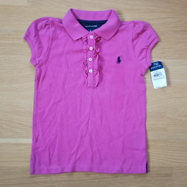 Ralph Lauren(ラルフローレン)のラルフローレン キッズポロシャツ 5(110) ピンク 未使用 キッズ/ベビー/マタニティのキッズ服女の子用(90cm~)(Tシャツ/カットソー)の商品写真