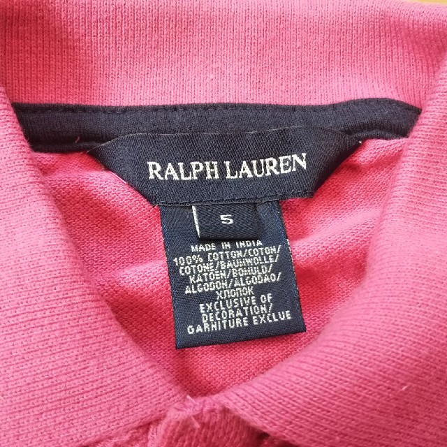 Ralph Lauren(ラルフローレン)のラルフローレン キッズポロシャツ 5(110) ピンク 未使用 キッズ/ベビー/マタニティのキッズ服女の子用(90cm~)(Tシャツ/カットソー)の商品写真