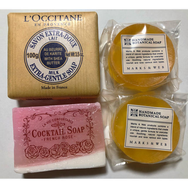 L'OCCITANE(ロクシタン)のロクシタン 等 石鹸4個セット コスメ/美容のボディケア(ボディソープ/石鹸)の商品写真