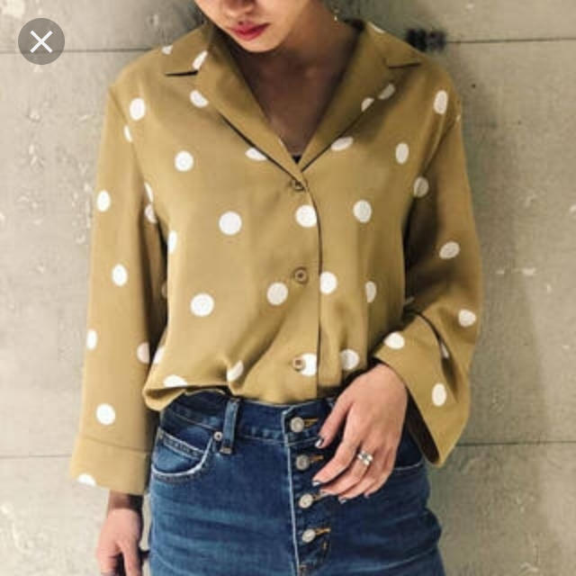 moussy POLKA DOT シャツ