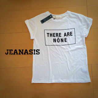 ジーナシス(JEANASIS)の新品タグ付 今季BOXプリントTシャツ(Tシャツ(半袖/袖なし))