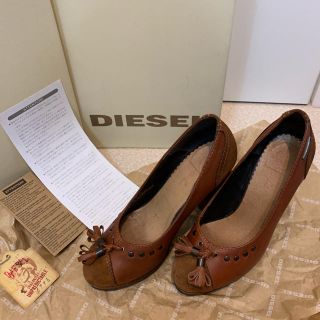 ディーゼル(DIESEL)のディーゼル ☆ タッセル レザー コンビ パンプス 定価29160円(ハイヒール/パンプス)