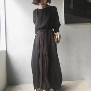 アメリヴィンテージ(Ameri VINTAGE)のAmeri vintage curtain lady dress(ロングワンピース/マキシワンピース)