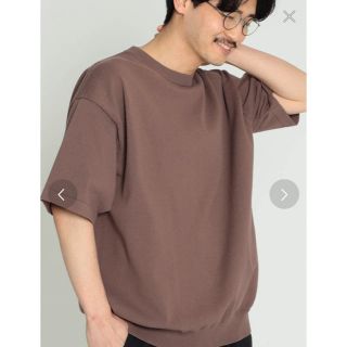 ビームス(BEAMS)のBEAMS ビームス ワイド クルーネック ショートスリーブ ニット 美品(ニット/セーター)