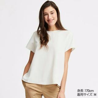 ユニクロ(UNIQLO)のユニクロ　ドレープブラウス(シャツ/ブラウス(半袖/袖なし))