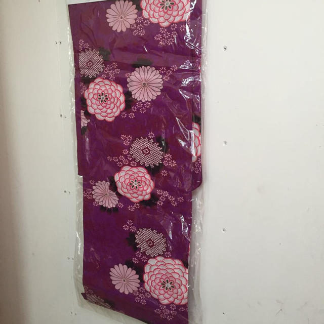 花柄 紫 浴衣 レディースの水着/浴衣(浴衣)の商品写真