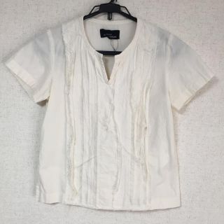 コムデギャルソン(COMME des GARCONS)のトリココムデギャルソンの生成りブラウス(シャツ/ブラウス(半袖/袖なし))