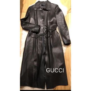 グッチ(Gucci)の値下げ‼️GUCCI 高級本革ロングコート(ロングコート)