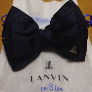 ランバンオンブルー(LANVIN en Bleu)のLANVIN enBleuリボンシュシュ(ヘアゴム/シュシュ)