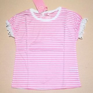 シャーリーテンプル(Shirley Temple)の新品タグ付き♡シャーリーテンプル　ボーダー柄カットソー　120(Tシャツ/カットソー)