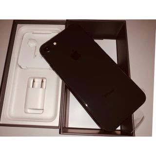 アイフォーン(iPhone)のソフトバンク iPhone8 64GB スペースグレイ SIMロック解除確約(スマートフォン本体)